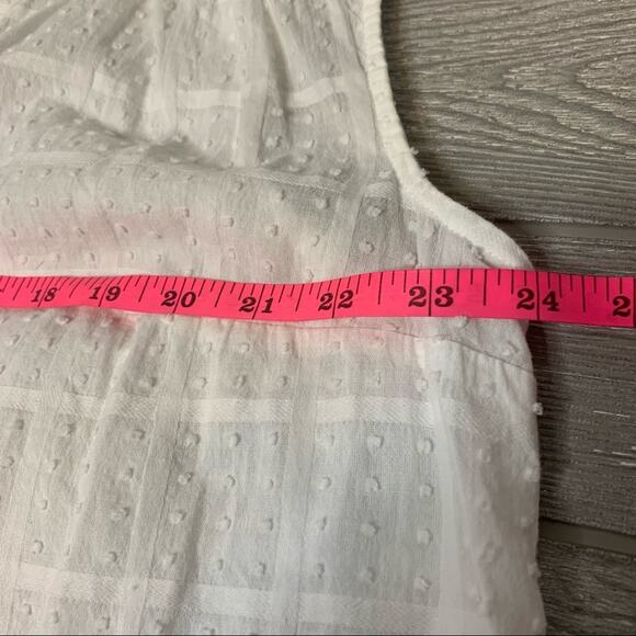 ModCloth Swiss dot window plane white blouse - Picture 6 of 10